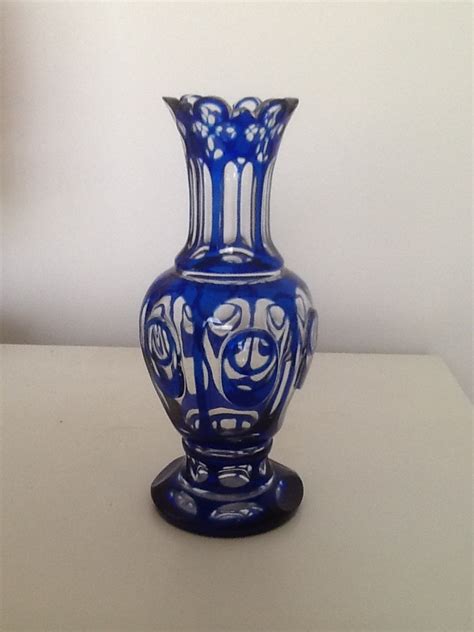 Can Anyone Identify This Antique Blue Glass Vase