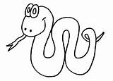 Snake Coloring Pages Cartoon Colouring Kids Template Printable Chinese Animal Outline Clipart Year Children Templates Color Snakes Drawings Clip Baby sketch template