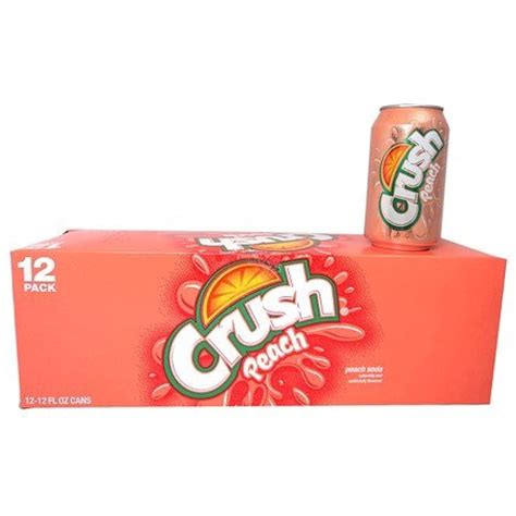 crush peach soda oz cans pack   walmartcom