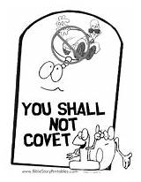 Commandment Commandments Covet 10th Thou Shalt Lessons Tenth Booklet sketch template