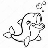 Infantis Animais Golfinho Pintar Delfin Colorare Ausmalbilder Delphin Delfino Coloriage Mignon Animaux Schattige Golfinhos Dieren Piccolo Ausdrucken Nouveau Wild Ausmalen sketch template