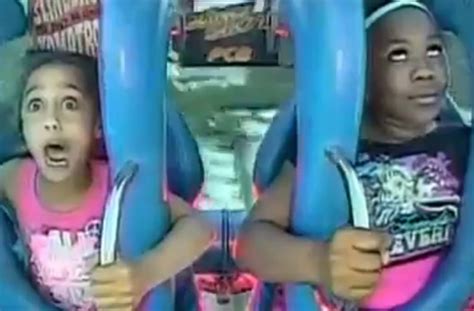 Two Girls Freak Out On Slingshot Ride Aol News