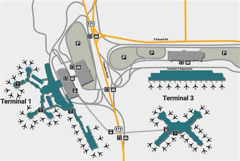 Las Airport Map – Las Vegas Airport Parking Map