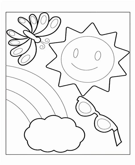 summer coloring sheets fresh  preschool summer coloring pages