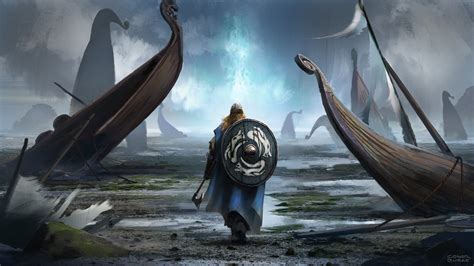 fantasy viking hd wallpaper  conor burke