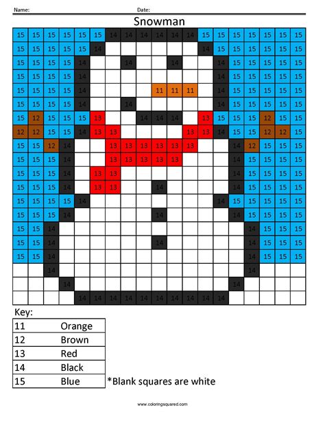 coloring squared multiplication christmas   great   ages