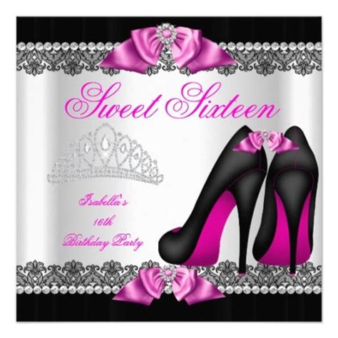 elegant sweet 16 sweet sixteen party hot pink 3 sweet 16