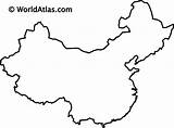 Outline China Map Blank Asia Country Geography Name Printable Maps Countries Gif Worldatlas Webquest Print Scale Cities sketch template