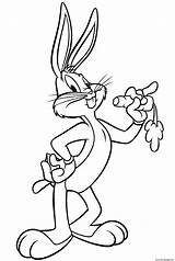 Carrot Bugs Rabbit sketch template