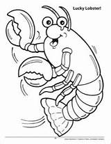 Lobster Coloring Pages Ocean Lucky Adventure Scholastic Sea Printable Kids Life sketch template