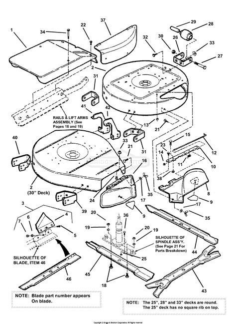 snapper  wb   hp rear engine rider series  parts diagram  cutting decks