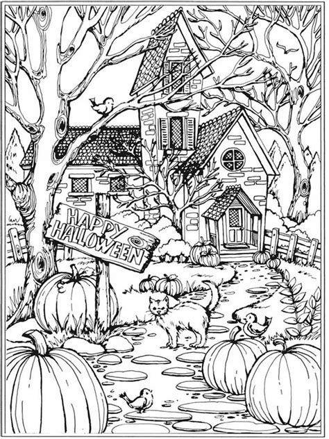 printable fall coloring pages  adults thekidsworksheet