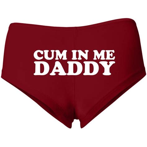 Cum In Me Daddy Black Briefs Thong Panties Underwear Undies Etsy Ireland