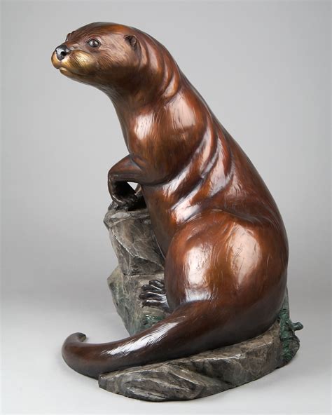 Stone Sculpture Sculpture Clay Jackson Hole Art Otter Art Pacific