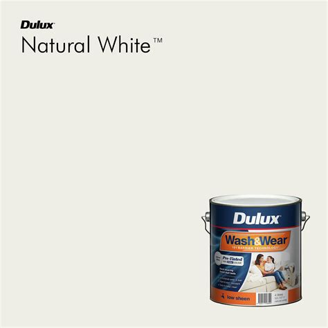 dulux washwear   sheen natural white paint bunnings australia