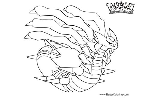 pokemon coloring pages giratina  printable coloring pages