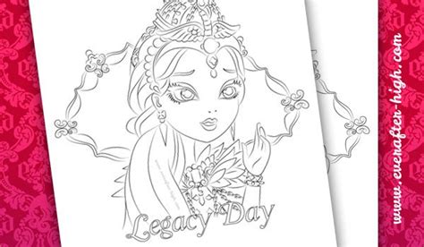 legacy day raven queen coloring page   high