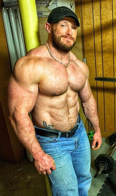 pin on hairy muscle men