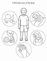 Body Coloring Pages Parts Preschool Care Healthy Kids Human Take Icarly Colouring Printable Will Worksheet Bodies Taking Print Winn Dixie sketch template