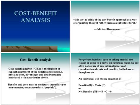 Cost benefit analysis example excel