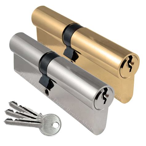 upvc door euro cylinder lock barrel  pin  keys ebay