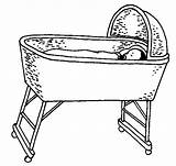 Clipart Bassinet Baby Cliparts Library sketch template