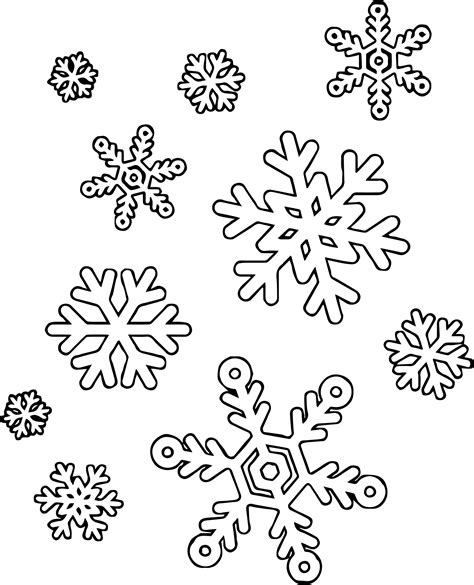 snowflake coloring page wecoloringpagecom