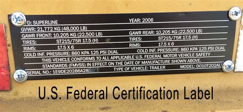rv tire safety  rv  car  truck certification sticker