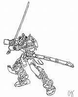 Gundam Astray Frame Red Deviantart sketch template