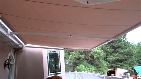 wide motorized retractable awning youtube