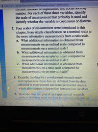 answered   scales  measurement  bartleby