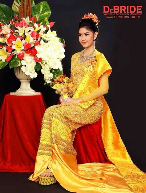 18 Best Myanmar Traditional Dress Images On Pinterest