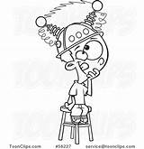 Thinking Outline Stool Cap Sitting Boy Cartoon Leishman Ron Protected Law Copyright May sketch template