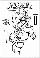 Lego Spider Pages Man Coloring Color Online sketch template