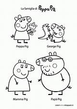 Peppa Pig Coloring Friends Pages Print Colouring Library Clipart Sheet sketch template