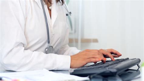 female doctor writing  clipboard  smiling isolated stock footage