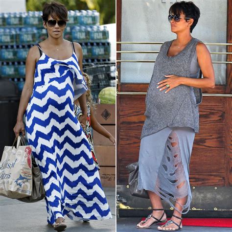 Halle Berry Pregnancy Style 2013 Popsugar Fashion