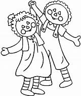 Raggedy Ann Coloring Andy Adventure Pages Drawings Netart Books Embroidery Bing sketch template