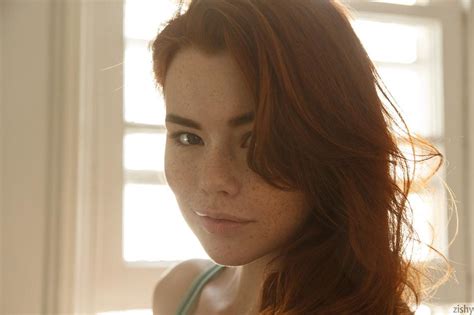 gorgeous redhead sabrina lynn showing her hot body in so you know it is real coed cherry