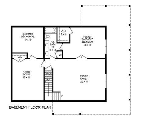 story house plans  basement farmhouse style house plan  beds   baths  sq ft plan