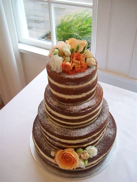 Naked Wedding Cake 550 • Temptation Cakes Temptation Cakes