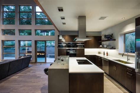 beautiful open concept kitchen designs  modern style
