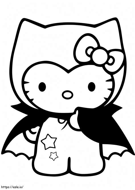 kitty vampire coloring page