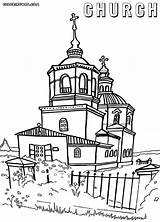 Church Coloring Pages Orthodox Colorings Book Print sketch template