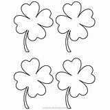 Clovers Clover Xcolorings Lineart 660px 37k sketch template