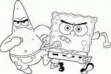 Patrick Coloring Spongebob Drawing Angry Star Popular Getdrawings sketch template