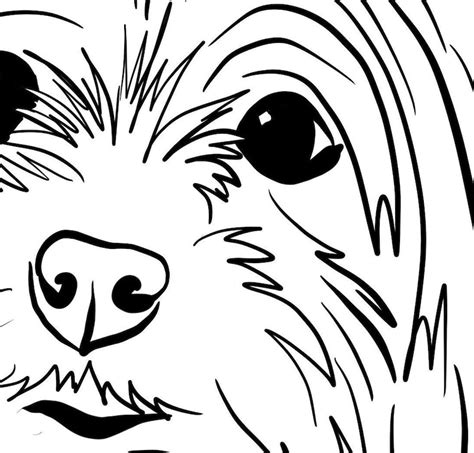 yorkie yorkshire terrier pet art dog portrait digital file etsy