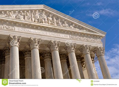 Supreme Court Of United States Stock Image Image Of