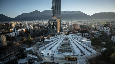 albanias tirana pyramid   symbol   countrys future