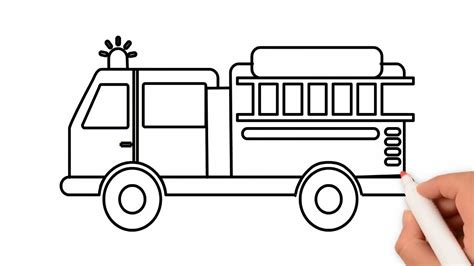 fire truck drawing    clipartmag